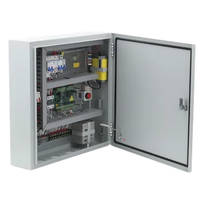 Controlador de Bolardos Hidráulicos / 220 VAC / 4 Bolardos Simultáneos / Activación por Contacto Seco / Entrada de Seguridad Antiobstáculos