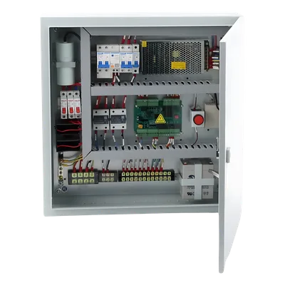 Controlador de Bolardos Hidráulicos / 220 VAC / 4 Bolardos Simultáneos / Activación por Contacto Seco / Entrada de Seguridad Antiobstáculos