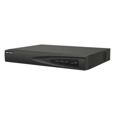 NVR IP / 8 Megapixel (4K) / 4 Canales / 4 Puertos PoE+ / 50 W Total / 1 Bahía HDD / HDMI 4K / PoE Extendido 300 m (984.3 ft)