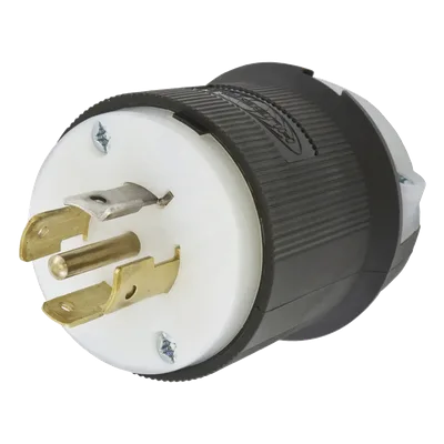 Clavija Industrial con Bloqueo de Media Vuelta / 20 A / 120/208 V CA / 4 Polos 5 Hilos / NEMA L21-20P / 2.75 in (69.85 mm) Alto / Grado Industrial