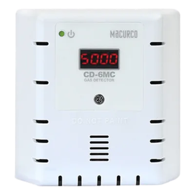 Detector, Controlador y Transductor de CO2 / 0 a 2000 ppm / Doble Relevador 5 A y 0.5 A / Salida 4-20 mA / Montaje Caja 4 x 4