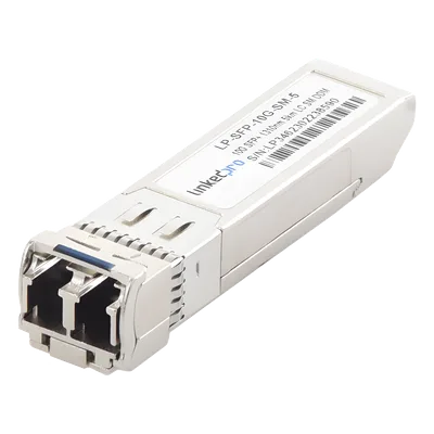 Transceptor SFP+ / 10 Gbps / Monomodo 1310 nm / Alcance 5 km (3.1 mi) / LC/UPC Dúplex / DDM