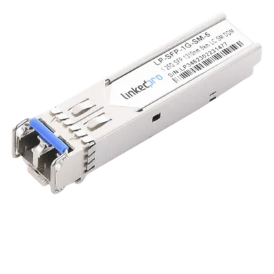 Transceptor SFP / Monomodo / 1.25 Gbps / 1310 nm / LC/UPC Dúplex / DDM / Alcance 5 km (3.1 mi)