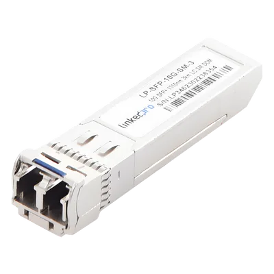 Transceptor SFP+ / 10 Gbps / Monomodo 1310 nm / Alcance 3 km (1.86 mi) / LC/UPC Dúplex / DDM