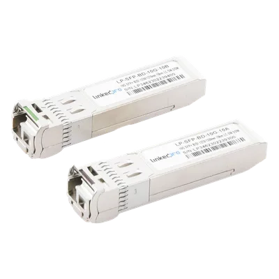 Transceptor Óptico Bidireccional SFP+ / 10 Gbps / Monomodo 10 km (32,808 ft) / 1270 & 1330 nm / LC/UPC Simplex / DDM / Hot-Pluggable