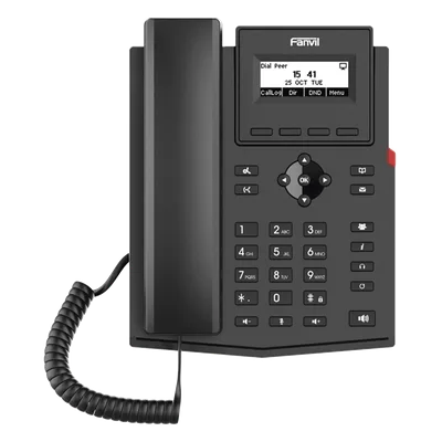 Teléfono IP / 2 Líneas SIP / Pantalla LCD 2.3" / Audio HD G.722 y Opus / Conferencia 6 Vías / PoE 802.3af / Puertos Ethernet Duales 10/100 / Soporte EHS