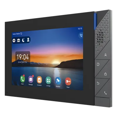 Monitor IP/SIP / Pantalla Táctil 7" / Android 9.0 / Wi-Fi Dual Band / Bluetooth 5.0 / PoE / 8 Entradas de Alarma