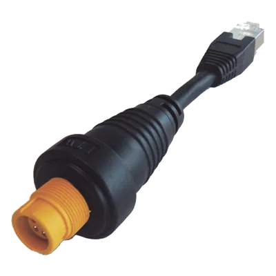 Adaptador Ethernet / RJ45 Estándar / Conector Redondo Amarillo / Compatible NSO evo2 y Zeus2