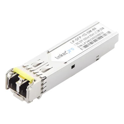 Transceptor Óptico SFP / Monomodo / 1.25 Gbps / 1550 nm / Alcance 80 km (262.4 ft) / LC/UPC Dúplex / DDM