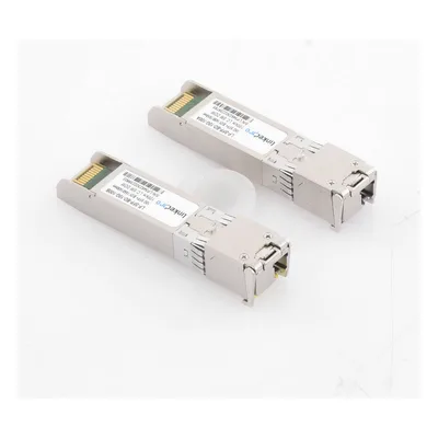 Transceptor Óptico SFP+ Bidireccional / 10 Gbps / Monomodo / Alcance 100 km (328 ft) / LC/UPC Simplex / DDM / 2 Piezas