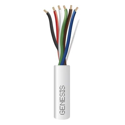 Cable para Alarma / 6x22 AWG / Bobina 305 m (1000 ft) / Riser CMR-CL3R / Blanco
