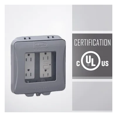 Cubierta Impermeable / 2 Entradas / Montaje Vertical / Servicio Pesado / Expandible / 6.15 x 5.77 in / NEMA 3R / 106.45 in³