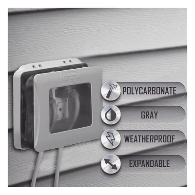 Cubierta Impermeable / 2 Entradas / Montaje Vertical / Servicio Pesado / Expandible / 6.15 x 5.77 in / NEMA 3R / 106.45 in³