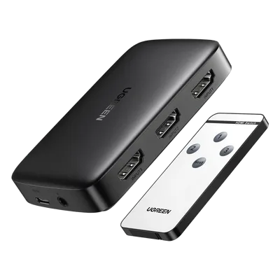 Conmutador HDMI / 3 Entradas a 1 Salida / 4K@30Hz / 3D / Control Remoto IR / Indicador LED