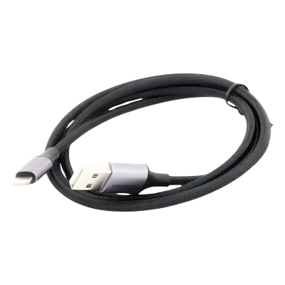 Cable USB-A a Lightning / 1 m (3.28 ft) / Certificado MFi / Carga 5V/2.4A / 480 Mbps / Conector C94 / Nylon Trenzado / Aluminio