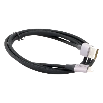 Cable USB-A a Lightning / 1 m (3.28 ft) / Certificado MFi / Carga 5V/2.4A / 480 Mbps / Conector C94 / Nylon Trenzado / Aluminio