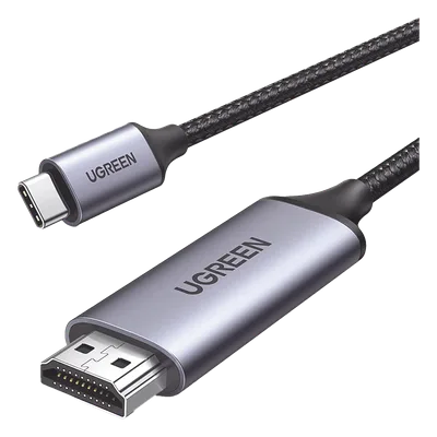 Cable Adaptador USB-C a HDMI / 4K@60Hz / 1.5 m (4.92 ft) / Thunderbolt 3 y 4 / Nylon Trenzado / Aluminio