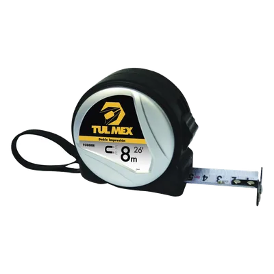 Flexómetro Magnético / 8 m (26.2 ft) / Cinta 0.11 mm / Doble Graduación / ABS Termorresistente / Agarre Soft Touch