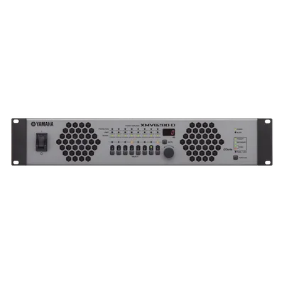 Amplificador de Audio Multicanal / 8 Canales / 280W @ 8Ω / 250W @ 100V / Dante / Clase D / Alta y Baja Impedancia Simultánea