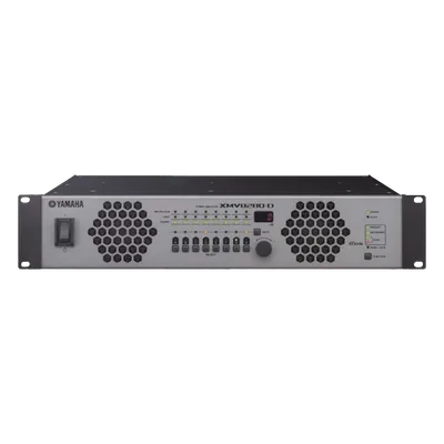 Amplificador de Audio Multicanal / 8 Canales / 280W @ 8Ω / 250W @ 100V / Dante / Clase D / Alta y Baja Impedancia Simultánea