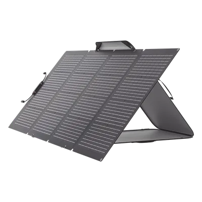 Módulo Solar Portátil y Flexible de 220W Recomendado para Estaciones Portátiles EFD330, EFD350 ó EFD500 / Ajuste de Ángulo / Carga Eficiente / Incluye Cable XT60 a MC4