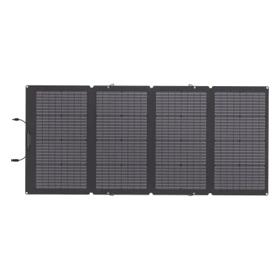 Módulo Solar Portátil y Flexible de 220W Recomendado para Estaciones Portátiles EFD330, EFD350 ó EFD500 / Ajuste de Ángulo / Carga Eficiente / Incluye Cable XT60 a MC4