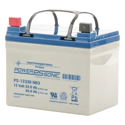 Batería de Respaldo AGM/VRLA / 12V / 33 Ah / Terminales NB3 / 5 Años Vida Útil / Sellada Libre de Mantenimiento