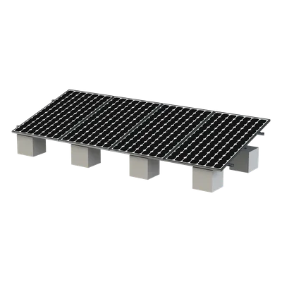 Kit de Montaje Fotovoltaico / 4 Módulos 30-35 mm / Riel No.8 / Viento 136 km/h (84.5 mph) / Inclinación 20° a 45° / Longitud 5400 mm (17.7 ft)