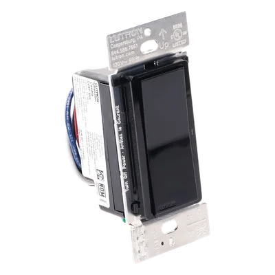 Interruptor Inteligente de Pared / On/Off No Regulable / 120 V / 5 A LED / 600 W Incandescente / 3 A Ventiladores / Control Pico y Smart Hub / Negro