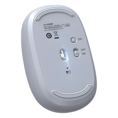 Mouse Inalámbrico / 2.4 GHz / 800-2400 DPI / Alcance 10 m (32.8 ft) / 3 Botones Silenciosos / Ergonómico / Dusty Blue