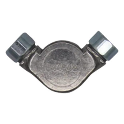 Polea de esquina / Cuerpo de aluminio fundido / Rodamientos de bolas de acero / Cable inoxidable 1/16 in / Montaje EMT 1/2 in / WHDR