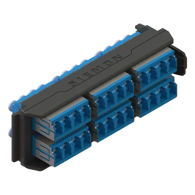 Placa Acopladora / 12 Conectores Dúplex LC/UPC / 24 Fibras Monomodo / LightVerse