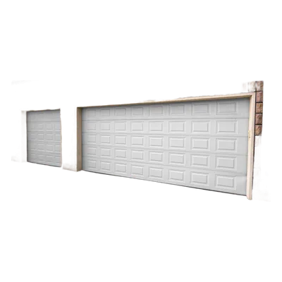 Sección de Puerta de Garage / Panel Calibre 26 / Poliuretano 43 mm / Densidad 45 kg/m³ / 7 Cuadros / Estilo Americano