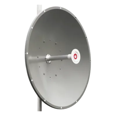 Antena Direccional / 5.9 a 7.1 GHz / Ganancia 34 dBi / Apertura 3.5° / Doble Polarización V/H / RP-SMA Hembra / Resistencia Viento 120 km/h (74.6 mph)