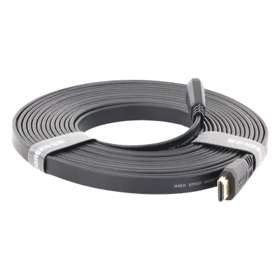 Cable HDMI 2.0 Plano de 5 Metros (16.40 Pies) / 4K@60Hz / HDR / 3D / HEC (Canal Ethernet HDMI) / ARC (Canal de Retorno de Audio) / Color Profundo de 48 Bits / Audio de 32 Canales / HDCP / Audio Dolby