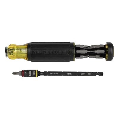 Desarmador multiherramienta HVAC / Longitud ajustable / 14 funciones / 12 puntas integradas / Dado 1/4'' girado / Compatible impacto