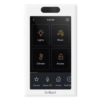 Control de Iluminación Inteligente / Pantalla Táctil LCD 5 Pulgadas / Wi-Fi 2.4 GHz / 3 Controles Integrados / Compatible Alexa, Google Home y Apple HomeKit / 120V 60 Hz