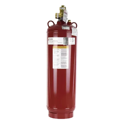 Cilindro con Válvula para Sistema de Extinción / 350 lb (158.7 kg) / Válvula 2" con Indicador de Nivel / UL Listed y FM Approved / USCG Approved