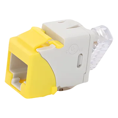 Jack Keystone / Cat5e UTP / Impacto 110 / T568A-B / -10 a 60°C / Amarillo