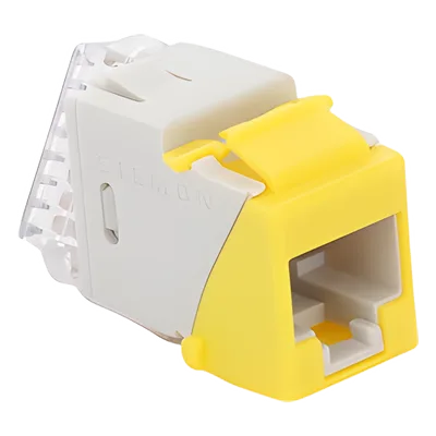Jack Keystone / Cat5e UTP / Impacto 110 / T568A-B / -10 a 60°C / Amarillo