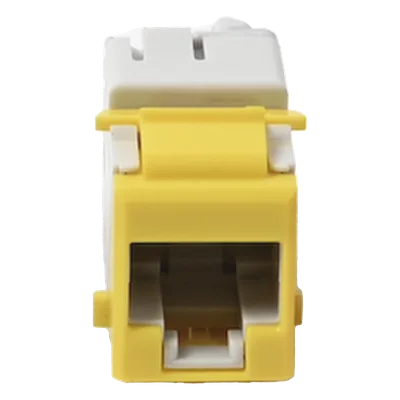 Jack Keystone Cat6 UTP / 250 MHz / Amarillo / -10 a 60°C / 22-24 AWG / T568A/B
