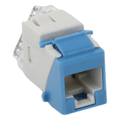Jack Keystone Cat6 / UTP / Terminación 110 / Color Azul / -10 a 60°C / UL 94 V-0