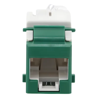 Jack Keystone / Cat6 UTP / Terminación 110 / Color Verde / UL 94 V-0 / -10°C a 60°C
