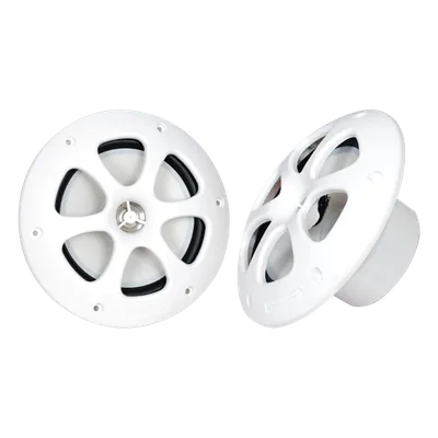 Par de Altavoces Marinos / 6.5" / 100 W Máx / 4 Ohm / IPX5 Equivalente / 60 Hz - 20 kHz