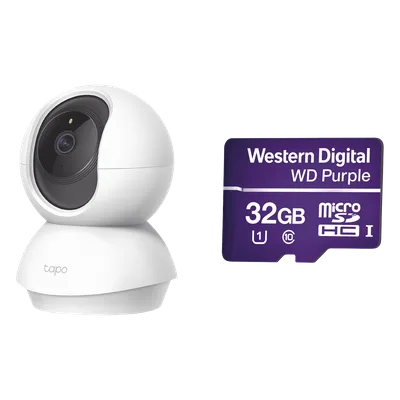 Cámara IP Wi-Fi / 2 Megapixel / Audio Bidireccional / Detección de Movimiento / Micro SD 32 GB / 2.4 GHz