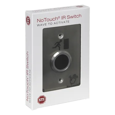 Interruptor IR sin contacto / Acero inoxidable 304 grado médico / 1 grupo / 4.5 x 4.5 x 0.26 pulgadas / Contacto seco tipo C