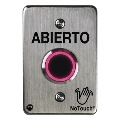 Interruptor IR NoTouch / Acero Inoxidable 304 Grado Médico / Contacto Seco Forma C / 4.5" x 4.5" x 0.26" (11.4 cm x 11.4 cm x 6.6 mm)