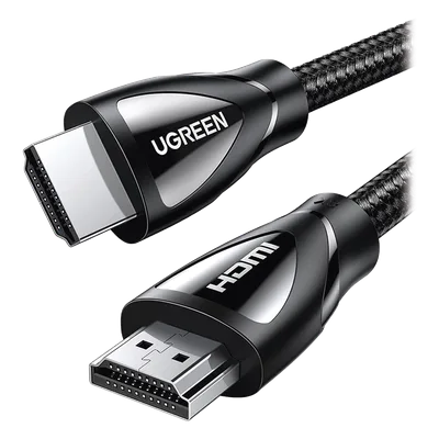 Cable HDMI 2.1 de Nylon Trenzado / 3 Metros / 8K@60Hz/4K@120Hz / eARC (Canal de Retorno de Audio / HDR10+ / VVR / HEC (Canal Ethernet HDMI) / ALLM / 3D / Dolby Atmos / Dolby Visión / 48 Gbps / Mayor D