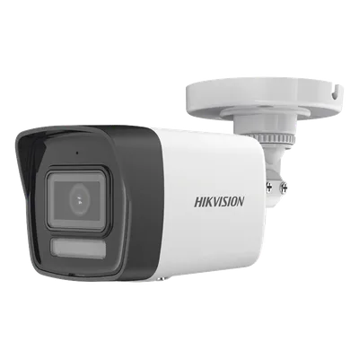 Cámara Bala TURBOHD / 3K 5 Megapixel / Lente 2.8 mm / Gran Angular 104.9° / Dual Light IR 30 m (98.4 ft) + Luz Blanca 20 m (65.6 ft) / IP67 / Audio Integrado / 4 Tecnologías / Metal