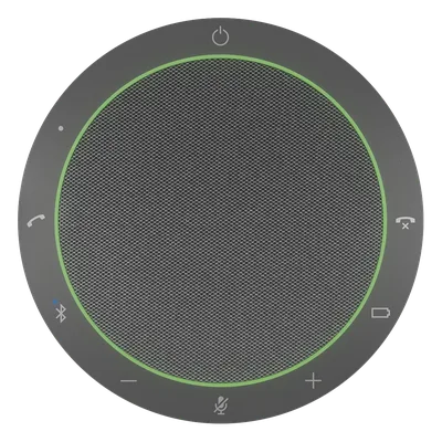 Altavoz de Conferencia / 4 Micrófonos MEMS con Formación de Haces / Alcance 2.3 m (7.5 ft) / Bluetooth 4.2 30 m (98.4 ft) / USB-C y USB-A / Batería 12 Horas
